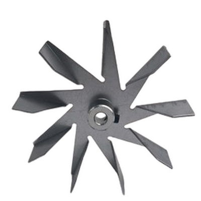 114 mm de diamètre ventilateur de cheminée 9 lames feuille galvanisée pour poêle à granulés